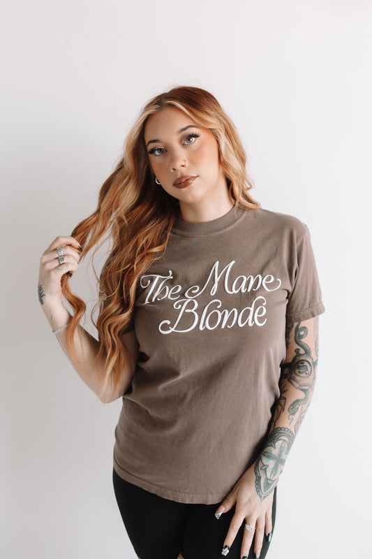 The MANE BLONDE oversized tee