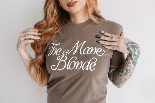 The MANE BLONDE oversized tee