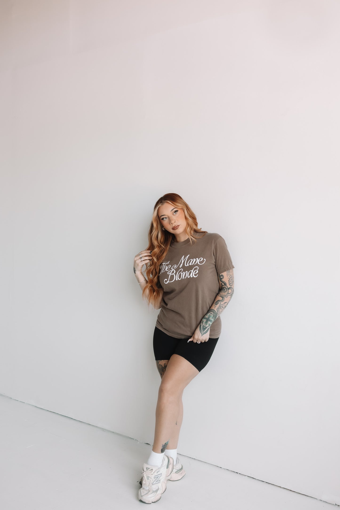 The MANE BLONDE oversized tee